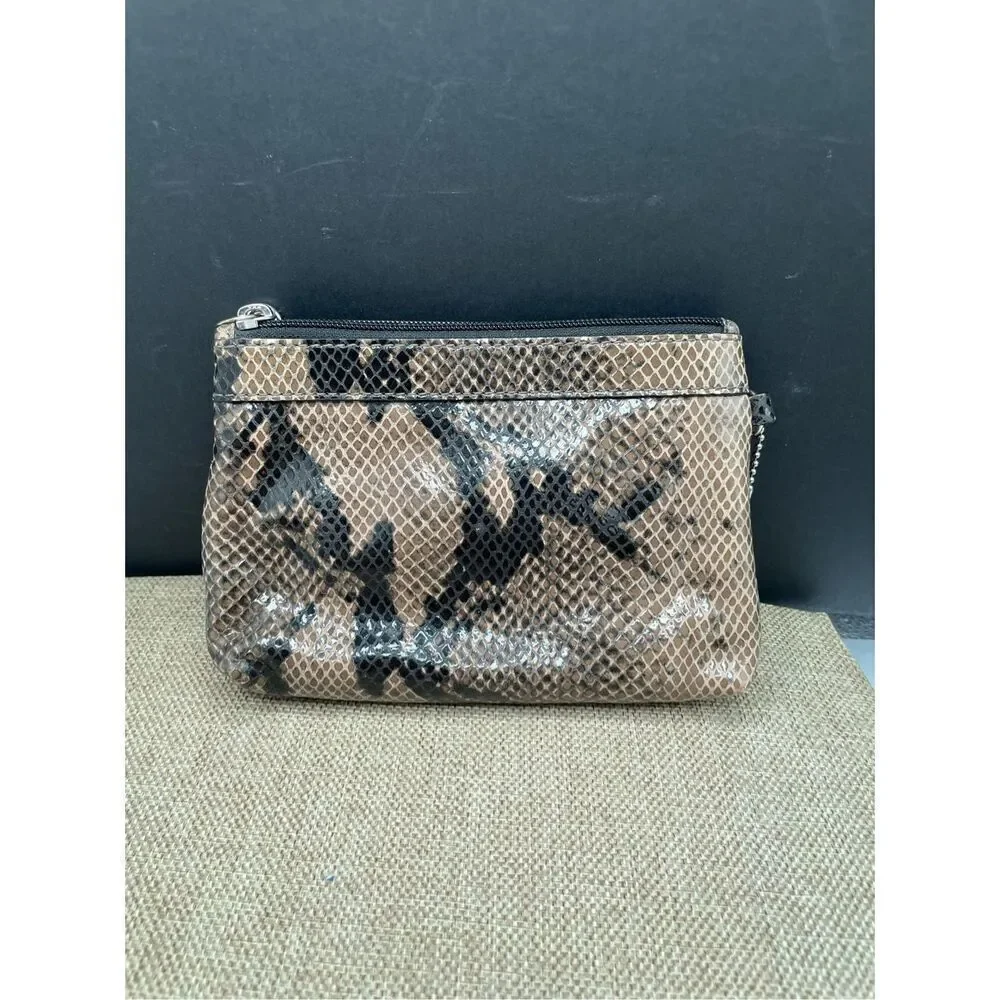 Coach Snake Print Wristlet